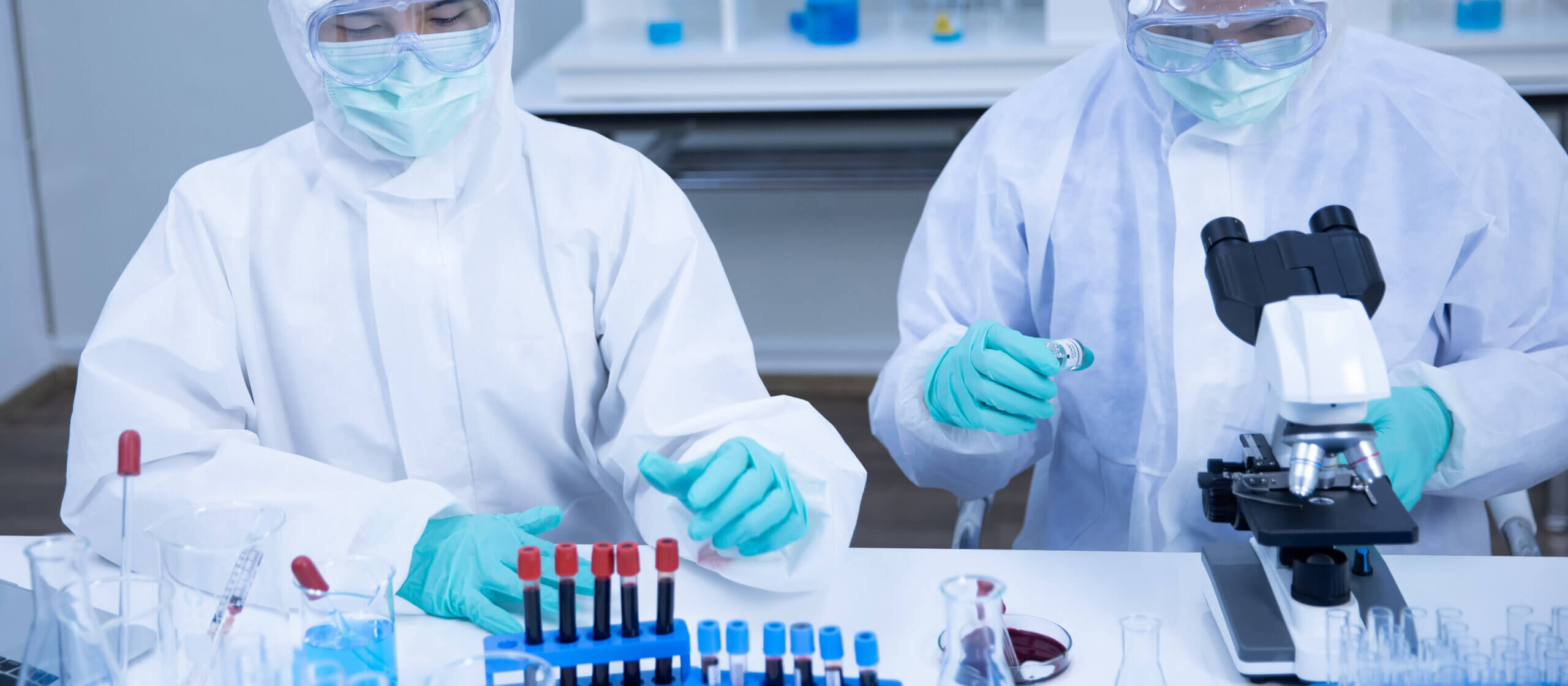 scientists researching vaccines