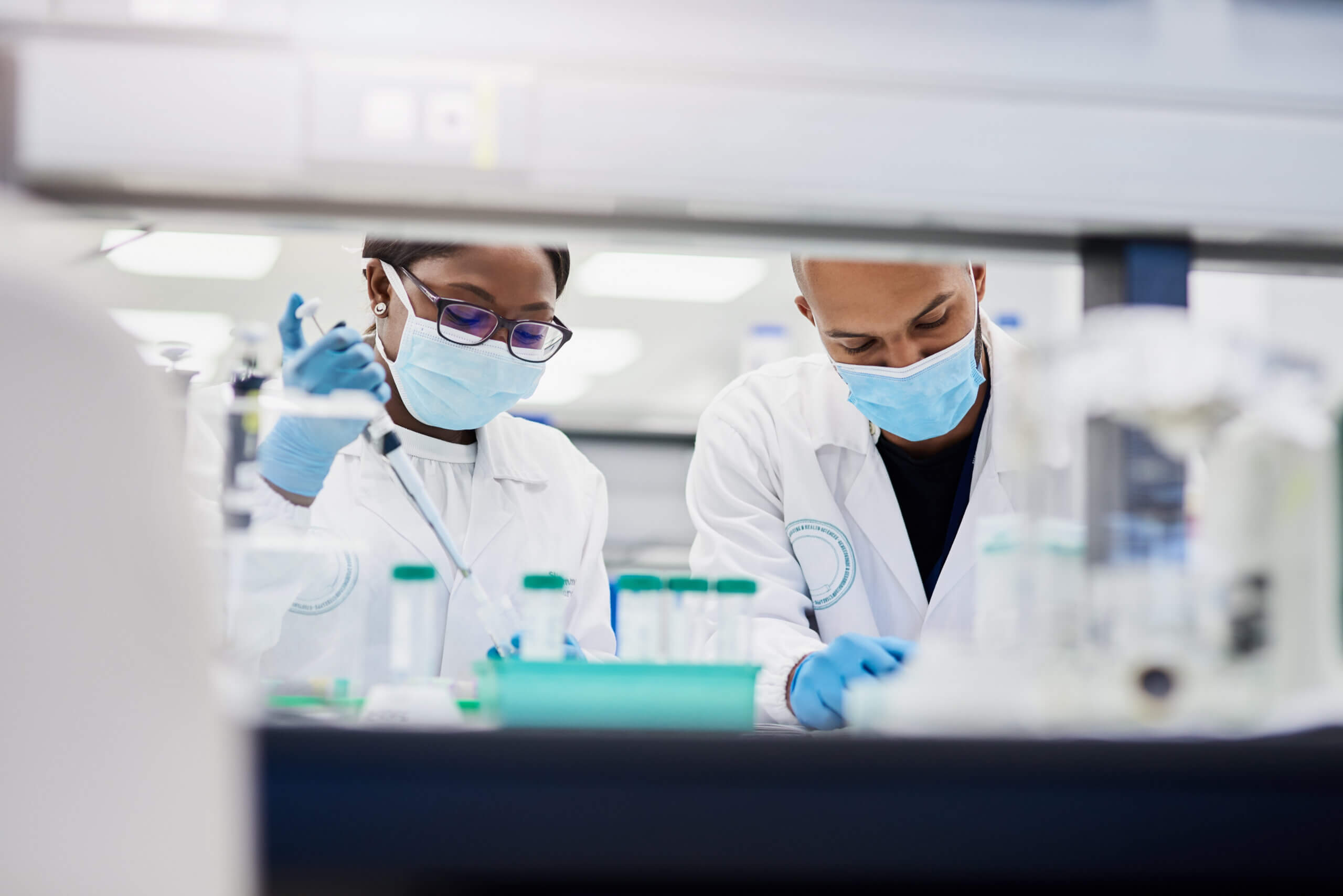 Scientists doing medical research