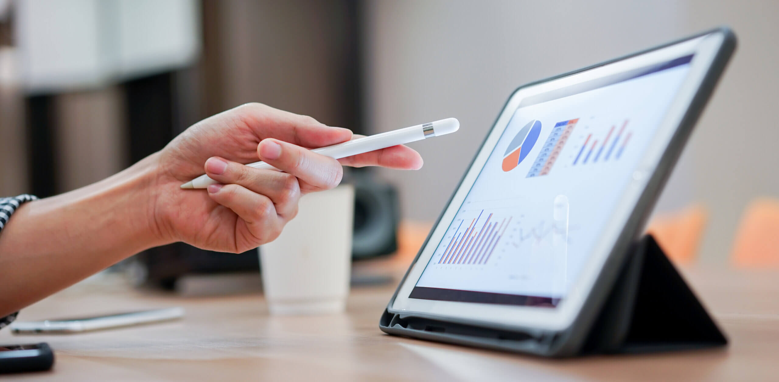 results of report featured on tablet