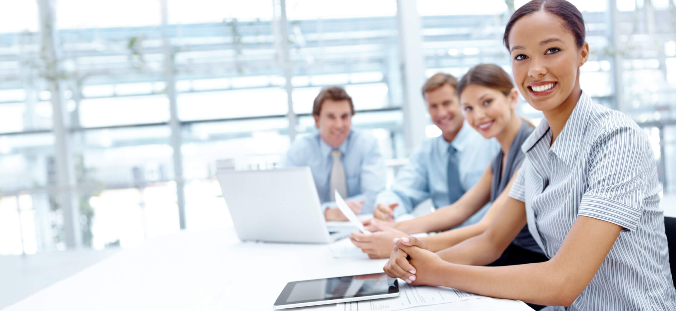group of young professionals